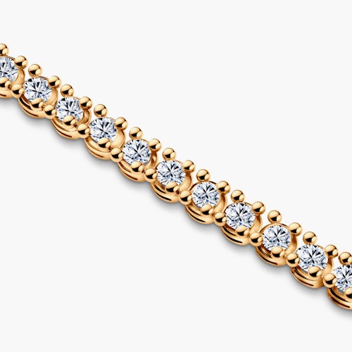 Bransoletka tenisowa The Light 3,2mm: złoto, diamenty laboratoryjne
